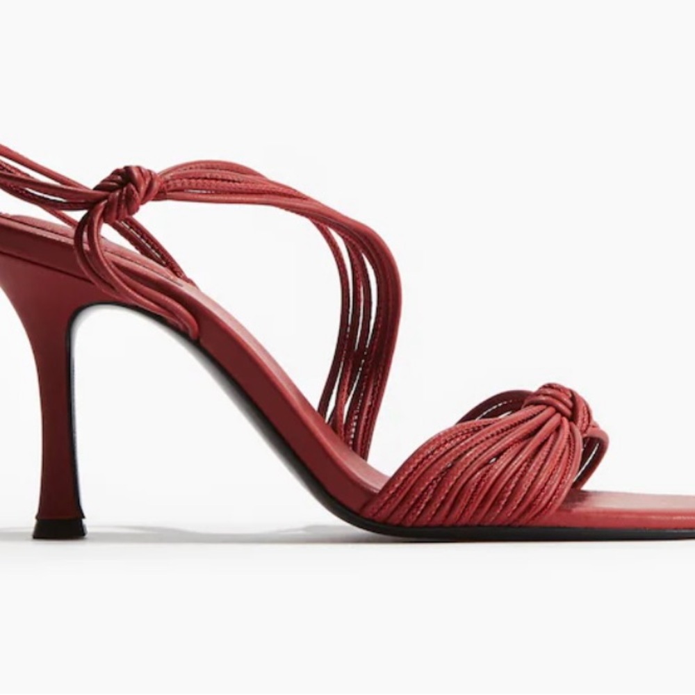 H&M Chic Red Knotted Heels